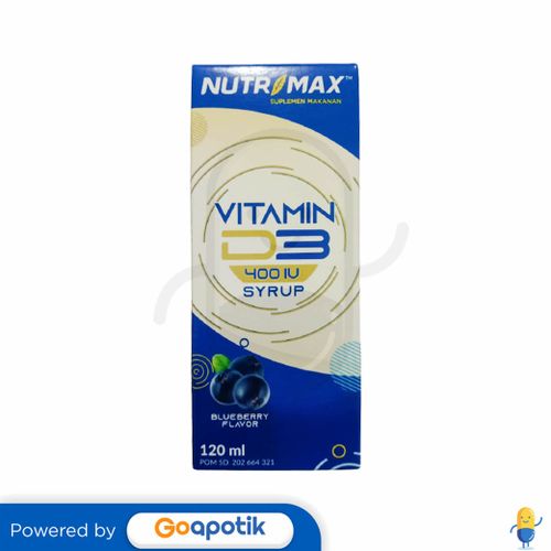 NUTRIMAX VITAMIN D3 400 IU SYRUP 120 ML