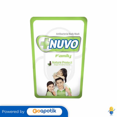 NUVO FAMILY BODY WASH NATURE PROTECT 450 ML POUCH