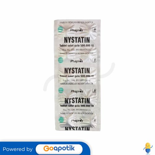 NYSTATIN PHAPROS 500000 IU STRIP 10 TABLET