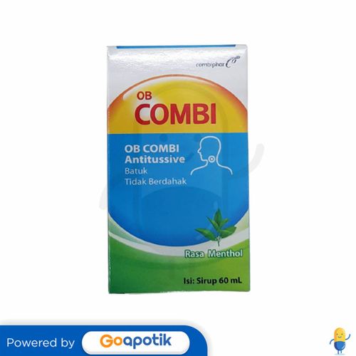 OB COMBI ANTITUSSIVE SYRUP RASA MENTHOL 60 ML