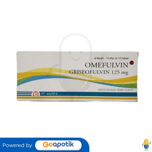 OMEFULVIN 125 MG BOX 100 TABLET