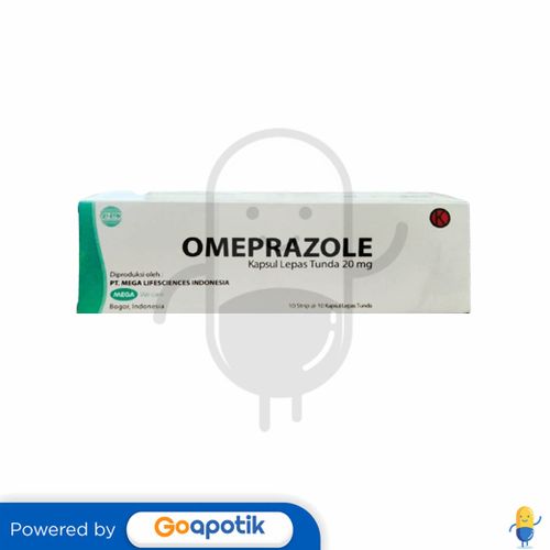 OMEPRAZOLE MEGA LIFESCIENCES 20 MG BOX 100 KAPSUL