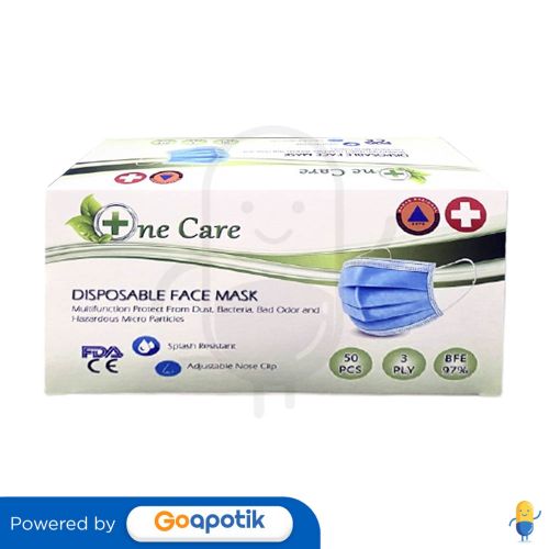 ONECARE 3PLY MASKER EARLOOP BOX 50 PCS