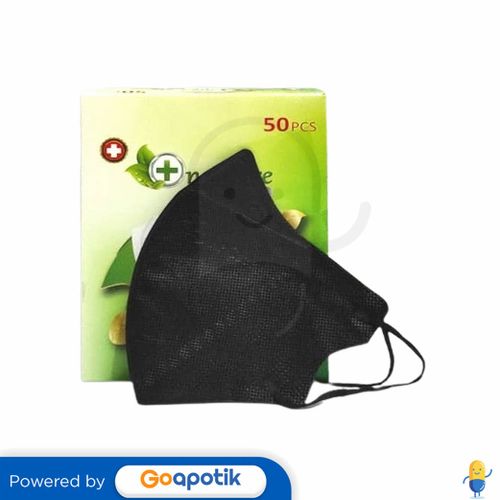 ONE CARE DUCKBILL DAILY FACE MASK EARLOOP BLACK BOX 50 PCS
