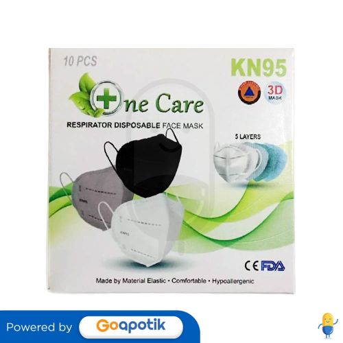 ONECARE KN95 MASKER EARLOOP GREY BOX 10 PCS