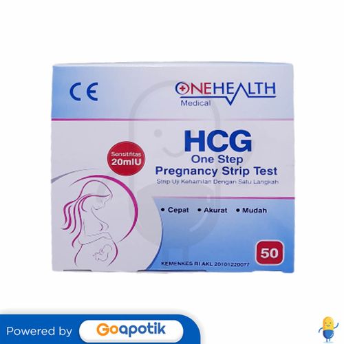 ONEHEALTH HCG ONE STEP PREGANANCY STRIP TEST BOX 50 PCS