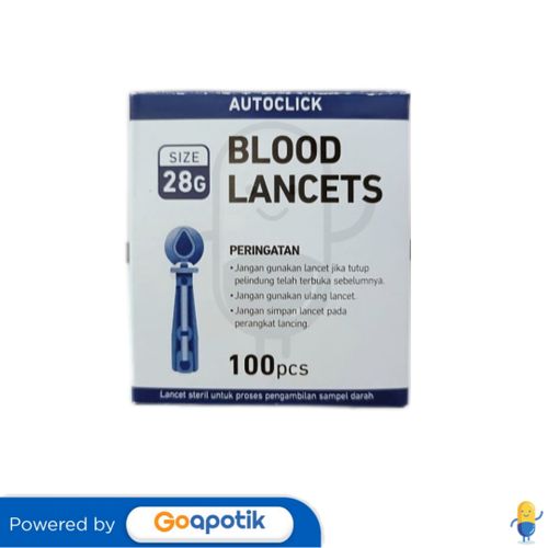 ONEMED BLOOD LANCET 28G BOX 100 PCS