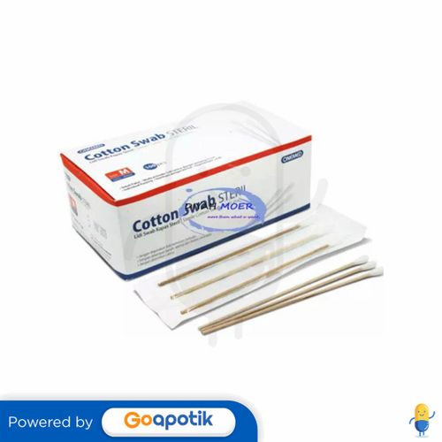 ONEMED COTTON SWAB STERIL M BOX 100 PCS