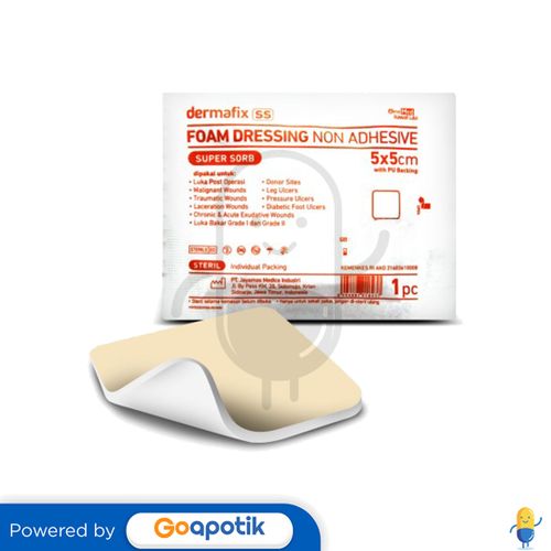 ONEMED DERMAFIX-SS FOAM DRESSING NON ADHESIVE 5 CM X 5 CM 1 PIECE