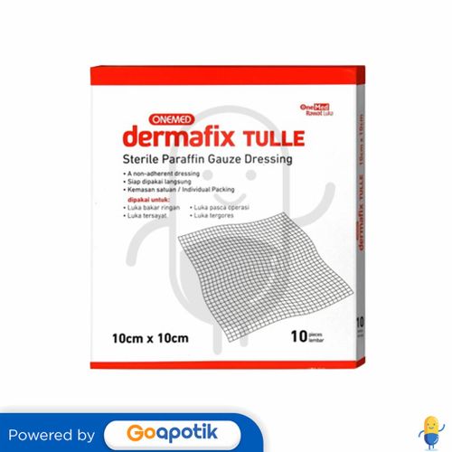 ONEMED DERMAFIX TULLE 10 X 10 CM BOX 10 PCS