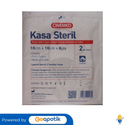 ONEMED KASA STERIL 10 CM X 10 CM X 8 PLY POUCH 2 PCS