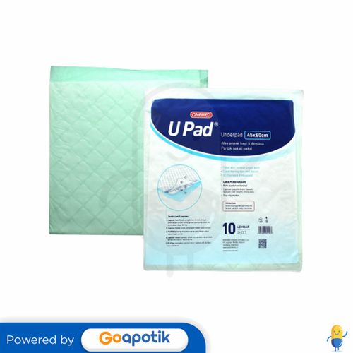 ONEMED UPAD UNDERPAD 45 CM X 60 CM PACK 10 LEMBAR