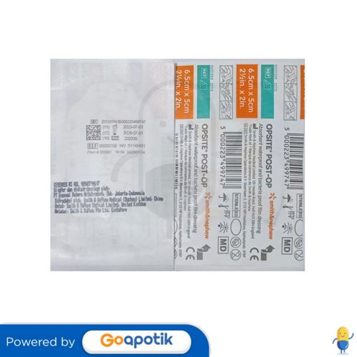 OPSITE POST OP 6.5 CM X 5 CM