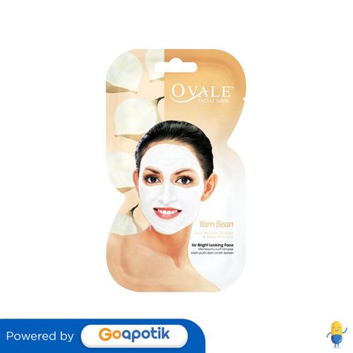 OVALE FACIAL MASK YAM BEAN / BENGKOANG SACHET 15 GRAM