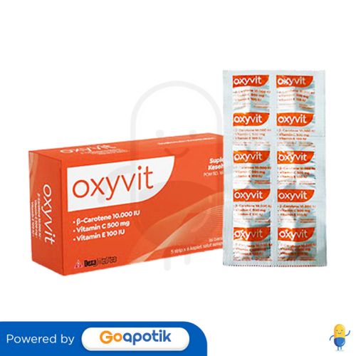 OXYVIT STRIP 6 KAPLET / VITAMIN A, C & E