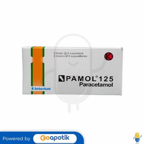 PAMOL 125 MG BOX 12 SUPPOSITORIA