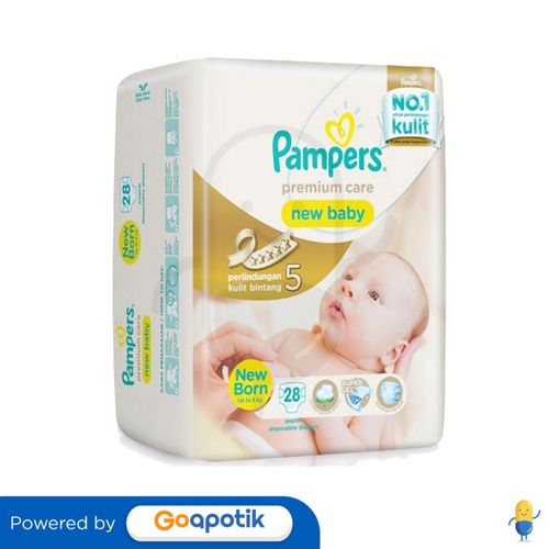 PAMPERS PREMIUM CARE NEW BABY NEW BORN BOX 28 PCS