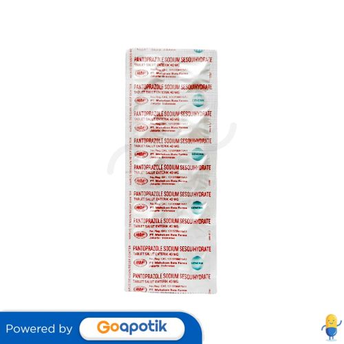 PANTOPRAZOLE SODIUM SESQUIHYDRATE MAHAKAM 40 MG TABLET