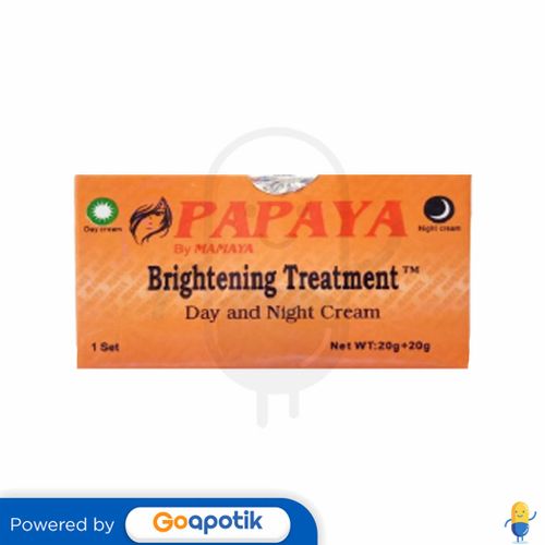 PAPAYA BRIGHTENING TREATMENT DAY CREAM 20 GRAM & NIGHT CREAM 20 GRAM POT