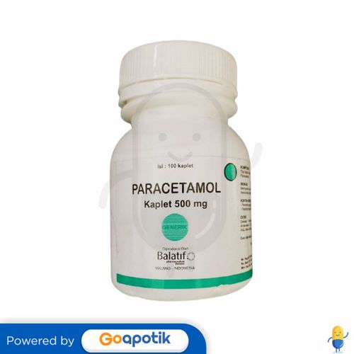 PARACETAMOL BALATIF 500 MG KAPLET Kegunaan, Efek Samping, Dosis dan