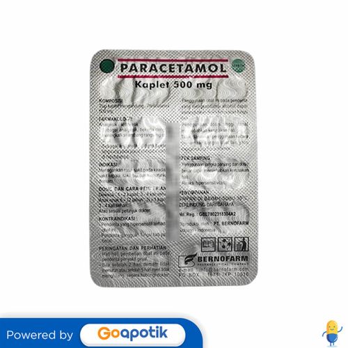 PARACETAMOL BERNOFARM 500 MG STRIP 10 KAPLET