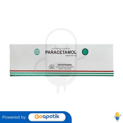 PARACETAMOL NOVAPHARIN 500 MG BOX 100 KAPLET