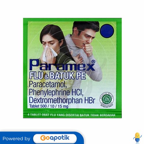 PARAMEX FLU & BATUK PE STRIP 4 TABLET