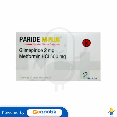 PARIDE M-PLUS 2 MG/500 MG BOX 30 KAPLET