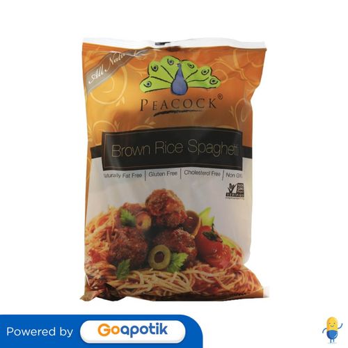 PEACOCK BROWN RICE SPAGHETTI 200 GRAM