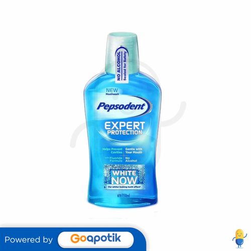 PEPSODENT EXPERT PROTECTION MOUTHWASH WHITE NOW 150 ML BOTOL