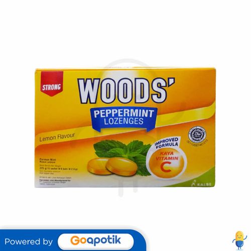 PERMEN WOODS RASA LEMON BOX 15 SACHET