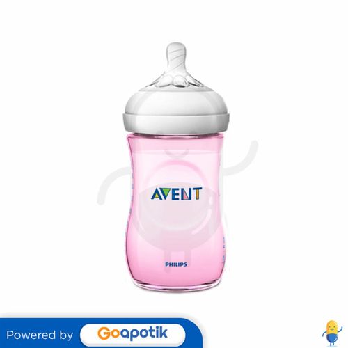 PHILIPS AVENT NATURAL BOTOL SUSU BAYI WARNA PINK 260 ML