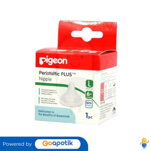 PIGEON PERISTALTIC PLUS NIPPLE L 1 PCS