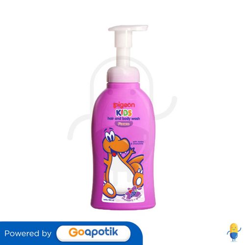 PIGEON WASH LIQUID KIDS HAIR & BODY STRAWBERRY GRAPE 400 ML BOTOL