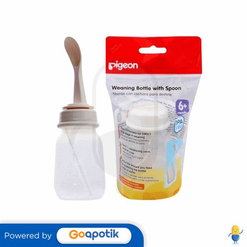 PIGEON WEANING BOTTLE WITH SPOON 120 ML