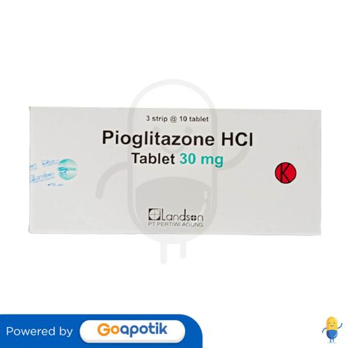 PIOGLITAZONE HYDROCHLORIDE PERTIWI 30 MG BOX 30 TABLET