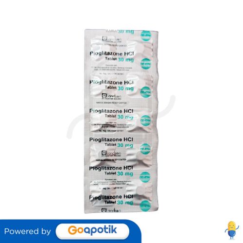 PIOGLITAZONE HYDROCHLORIDE PERTIWI 30 MG STRIP 10 TABLET