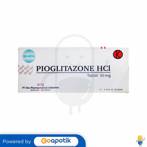 PIOGLITAZONE HCL OTTO 30 MG BOX 30 TABLET