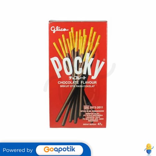 POCKY BISKUIT STIK BERSALUT RASA COKELAT 47 GRAM