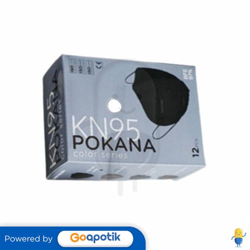 POKANA KN95 COLOUR SERIES DARK COLOUR MIDNIGHT BLACK BOX 12 PCS