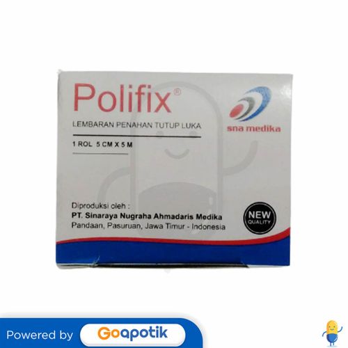 POLIFIX PLESTER TUTUP LUKA 5 CM X 5 M ROL