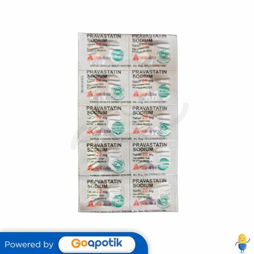 PRAVASTATIN SODIUM OGB DEXA MEDICA 20 MG STRIP 10 TABLET / KOLESTEROL