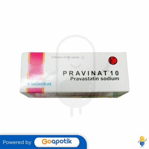 Pravinat 10 Mg Box 60 Kaplet Kegunaan Efek Samping Dosis Dan Aturan