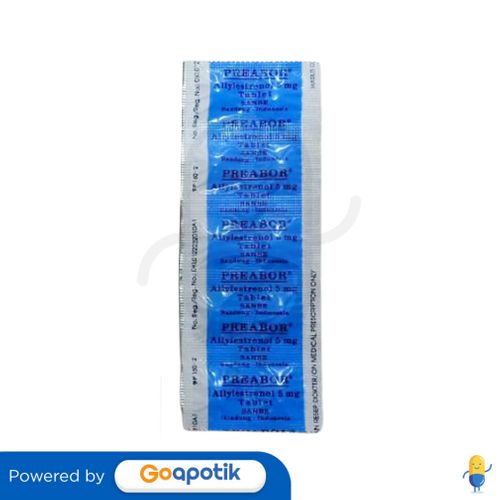 PREABOR 5 MG STRIP 10 TABLET