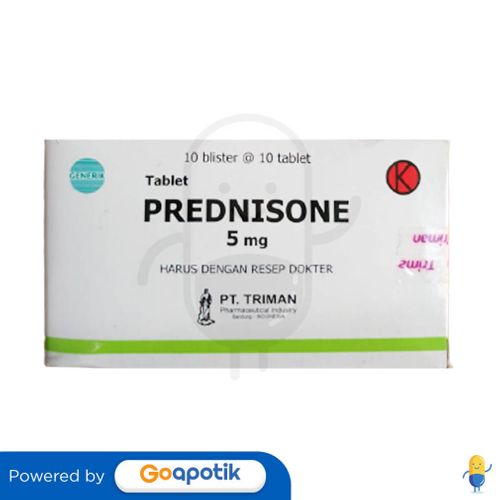 PREDNISONE TRIMAN 5 MG BOX 100 TABLET