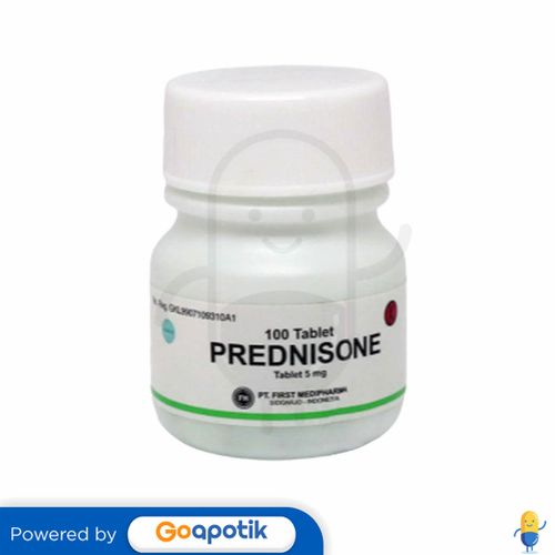 PREDNISONE FIRST MEDIPHARMA 5 MG BOTOL 100 TABLET