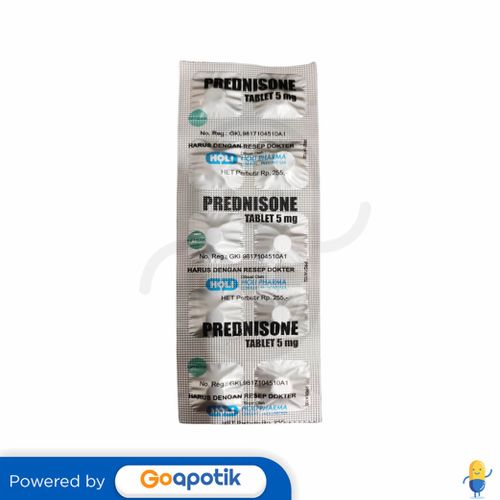 PREDNISONE HOLI 5 MG STRIP 10 TABLET