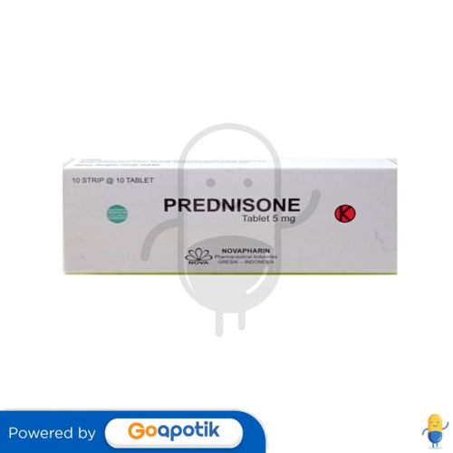 PREDNISONE NOVAPHARIN 5 MG BOX 100 TABLET