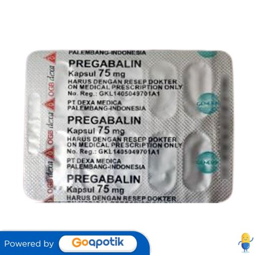 PREGABALIN OGB DEXA MEDICA 75 MG STRIP 10 KAPSUL