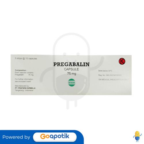 PREGABALIN PRATAPA 75 MG BOX 30 KAPSUL